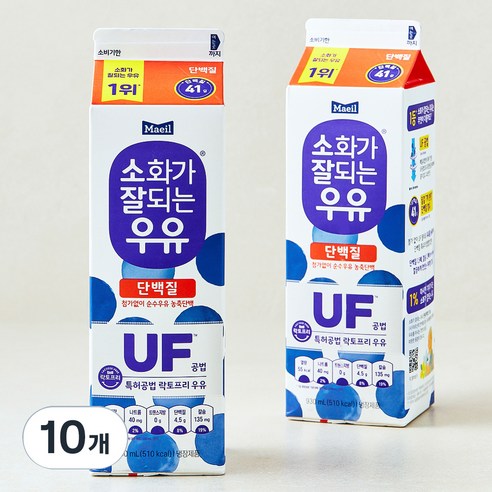 매일유업 소화가 잘되는 우유 단백질, 930ml, 10개