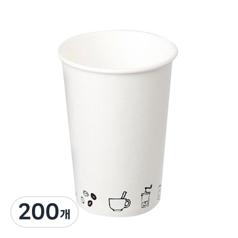 더빈썸 드로잉 종이컵 240ml, 200개입, 1개