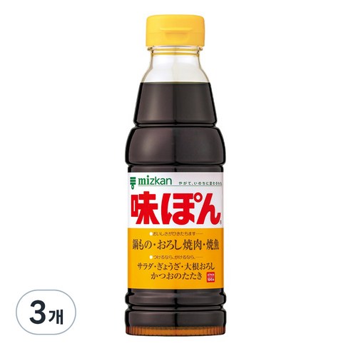 미즈칸 아지폰 폰즈, 360ml, 3개