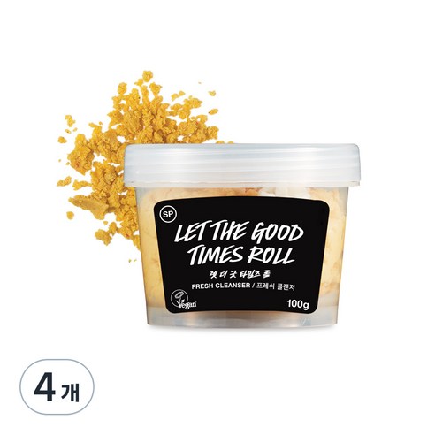 러쉬 렛 더 굿 타임즈 롤 프레쉬 클렌저 100g, 1개입, 4개