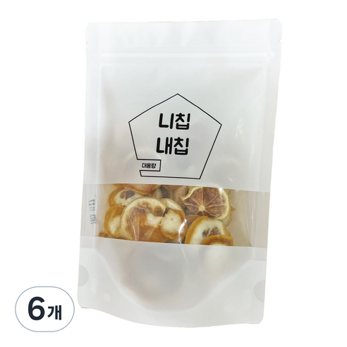 니칩내칩 활용도가 좋은 건조 레몬껍질, 40g, 6개
