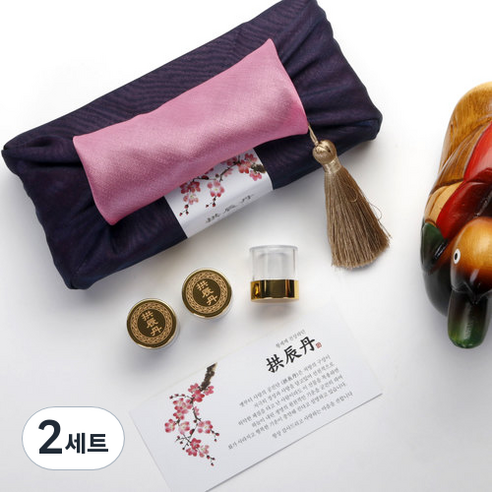 인디케이 돈진단 한약 선물 용돈상자 세트, 혼합색상, 2세트