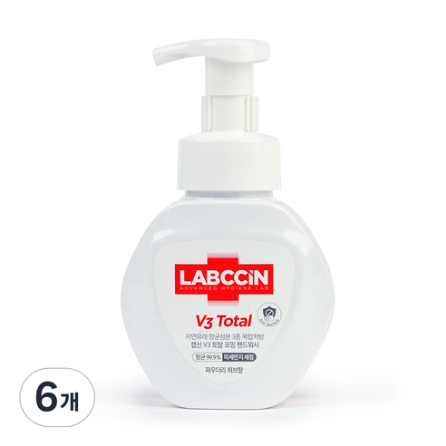 랩신 토탈 핸드워시 본품, 250ml, 6개