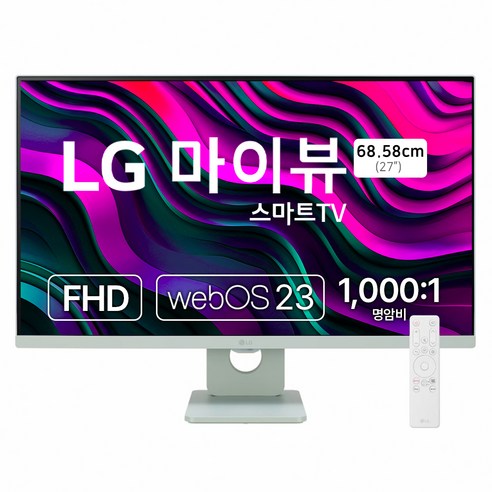 LG전자 FHD MyView 스마트 모니터, 68.6cm, 27SR50FG