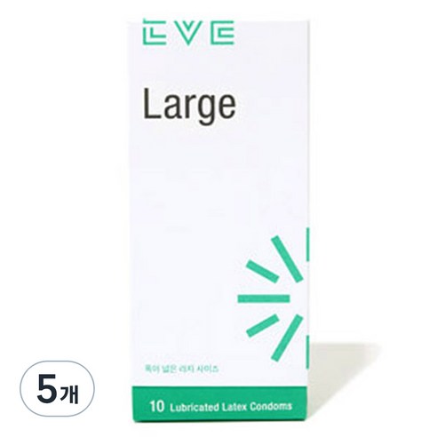EVE 라지 일반형 콘돔, 5개, 10개입