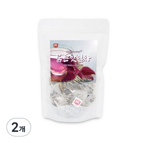 BMS 붉은깻잎 차조기잎차 티백, 1g, 100개입, 2개