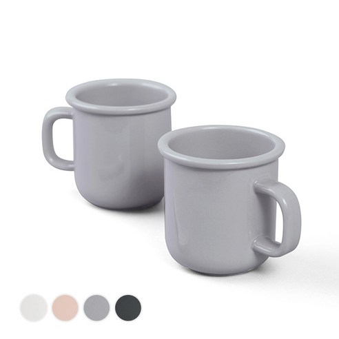 보울보울 노르딕볼볼 머그컵 340ml, 애쉬그레이, 2개