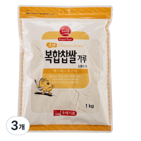 초야 복합찹쌀가루, 1kg, 3개