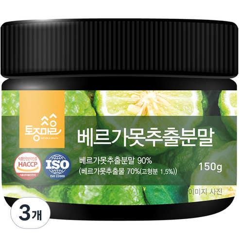 토종마을 베르가못 추출 분말, 150g, 3개