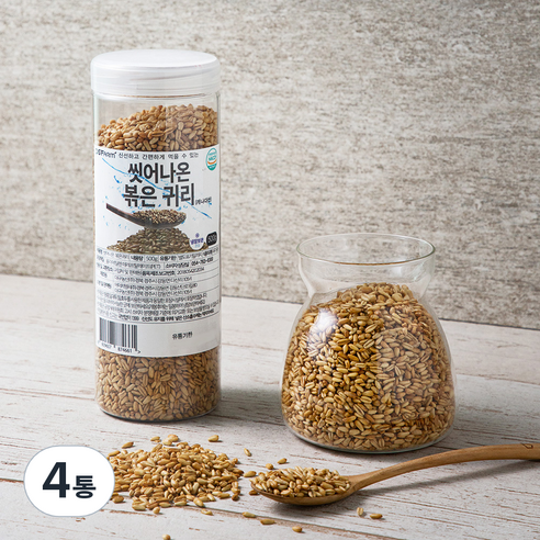 대구농산 씻어나온 볶은귀리, 500g, 4통
