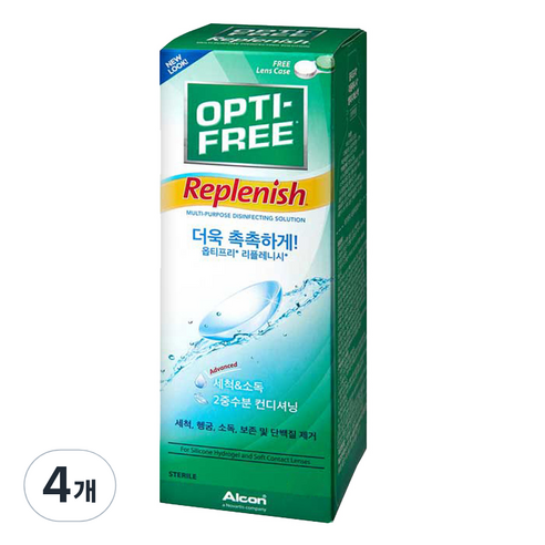 옵티프리 리플레니시 렌즈관리액, 420ml, 4개