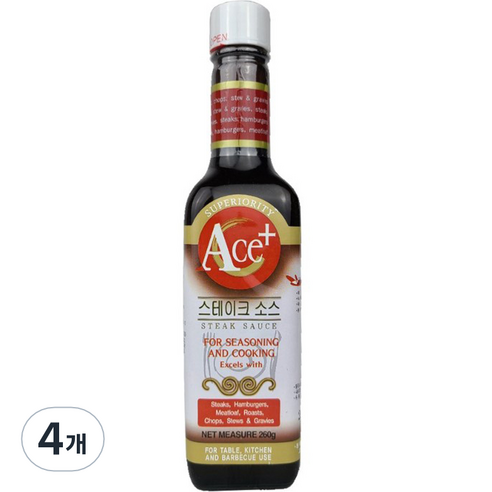 ACE 플러스 스테이크소스, 260g, 4개