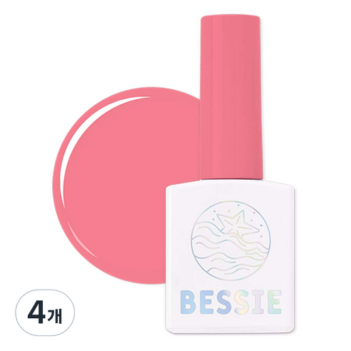 베씨 시럽 젤네일, S20 바닷속 산호초, 11ml, 4개