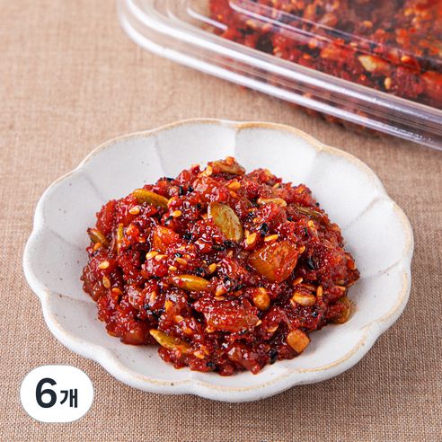 식탁위의사계 청어알 씨앗 비빔 젓갈, 110g, 6개