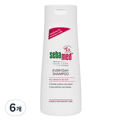 세바메드 에브리데이 샴푸, 200ml, 6개