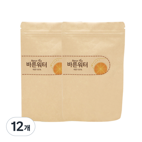 바른워터 건조 레몬차 대용량, 20g, 1개입, 12개