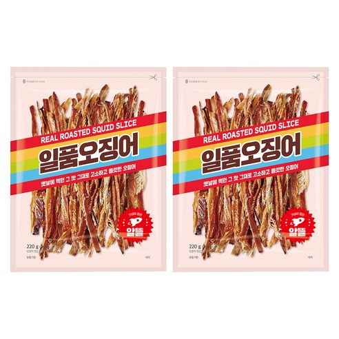 정화식품 일품오징어, 220g, 2개