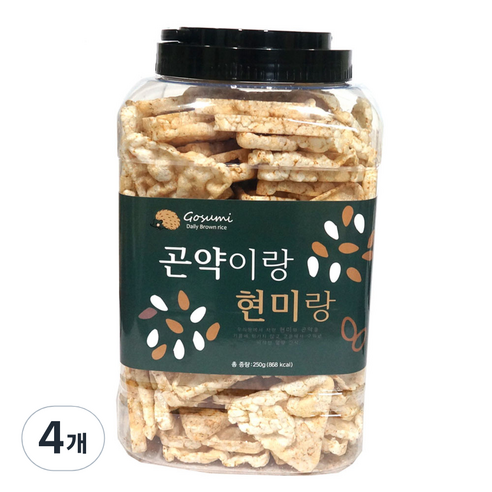 곤약이랑 현미랑, 250g, 4개