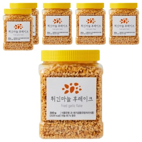 튀긴마늘 후레이크, 300g, 6개