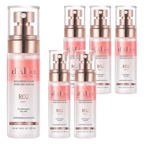 달바 프로페셔널 리페어링 헤어 퍼퓸 세럼 로제프리지아, 50ml, 6개