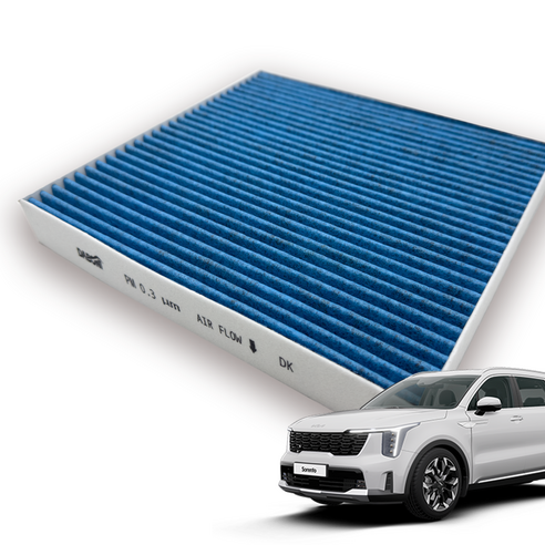 다보니 PM0.3 블루 활성탄 자동차 에어컨 필터, 올뉴 더뉴 쏘렌토 하이브리드 DK109, 1개