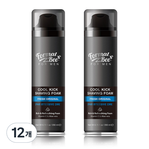 포멀비 포맨 쿨킥 쉐이빙 폼 후레쉬 오리지널, 200ml, 12개