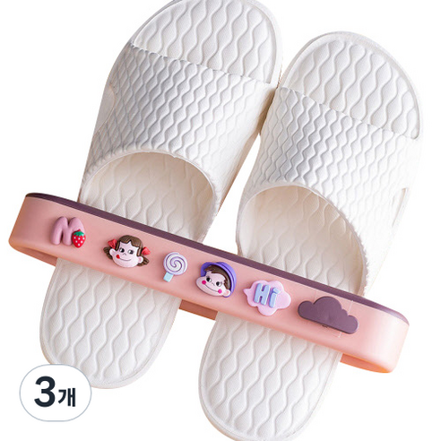 욕실 신발 거치대, 핑크, 3개