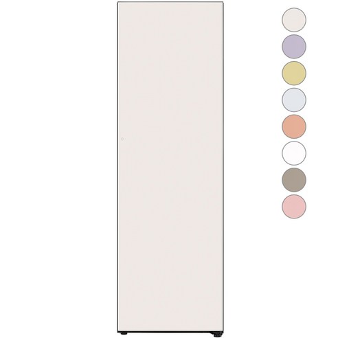 [색상선택형] LG전자 컨버터블 패키지 오브제컬렉션 냉장전용고 오토도어 X322AA3S 글라스 좌열림 방문설치, 베이지, X322GB3S