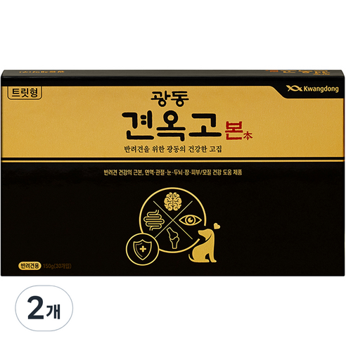 유한양행 더 건강한 뉴트리션바 강아지 영양트릿 30p, 눈물 개선/눈건강, 2개 강아지 영양제 9 견옥고 강아지 영양제, 30회분, 위, 2개