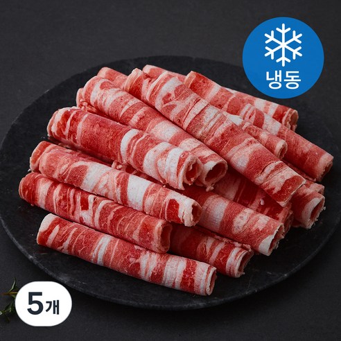 양 삼겹살 대패용 (냉동), 5개, 300g