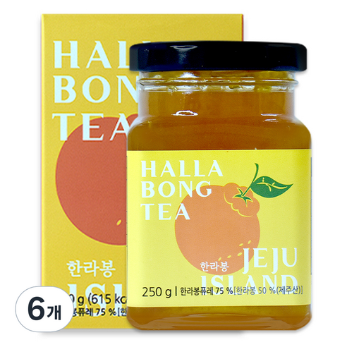 제주담움 한라봉 과일차, 250g, 1개입, 6개