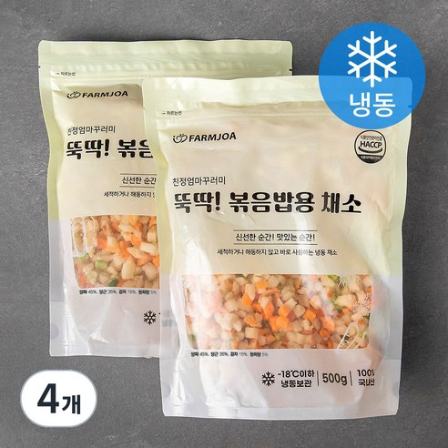 친정엄마꾸러미 뚝딱! 볶음밥용 채소 (냉동), 500g, 4개
