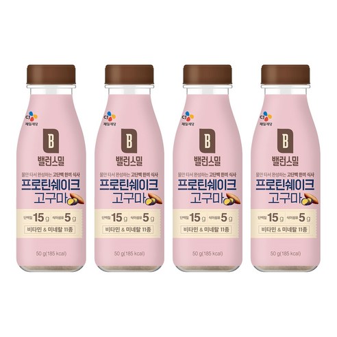 CJ제일제당 밸런스밀 고구마, 50g, 4개