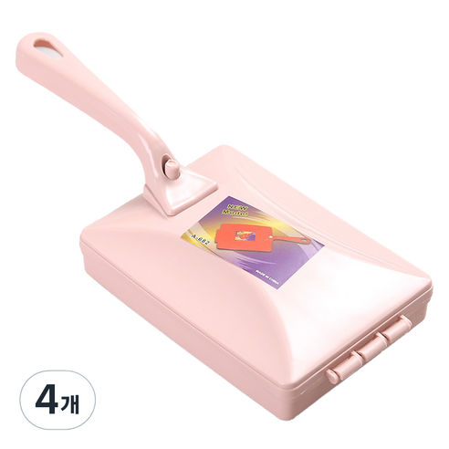 원온나인 침구 카페트 거실 청소 먼지 제거 브러쉬, 핑크, 4개