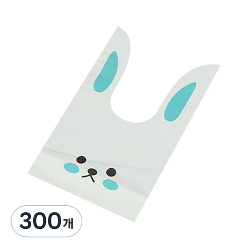 어린이집 보자기 토끼 포장지, 블루, 300개