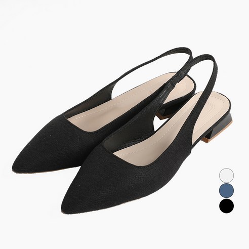 핑크썸 힐레 뽀족코 슬링백 힐 2.5cm ZWJS2564