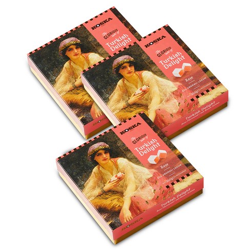 코스카 터키쉬딜라이트 젤리 로즈, 350g, 3개