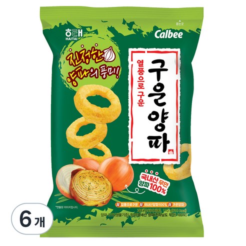 해태제과 구운 양파, 110g, 6개