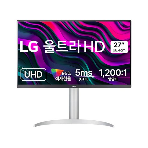 LG전자 4K UHD 울트라 모니터 방문설치, 68.4cm, 27UP650K