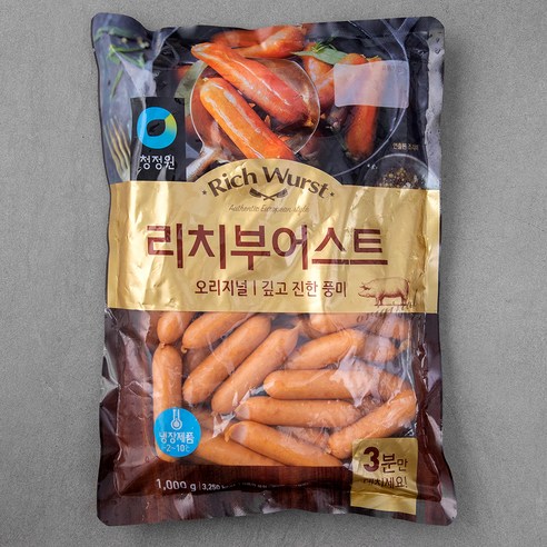 추천제품 풍부한 맛과 탱글탱글한 식감, 청정원 리치 부어스트 소개