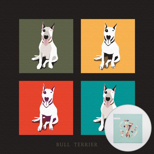 아트조이 DIY 명화그리기 20 x 20 cm, BULL TERRIER