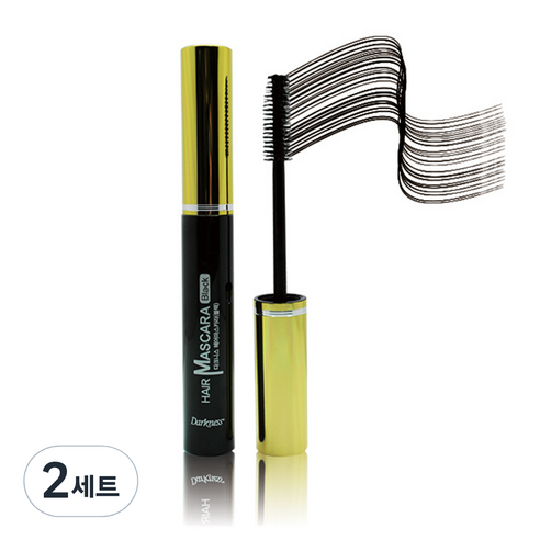 다크니스 헤어마스카라 본품 13ml + 리필 13ml 세트, 블랙, 2세트