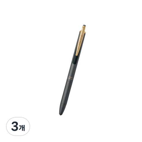 제브라 사라사 그랜드 빈티지 볼펜 0.5mm, 다크그레이, 3개