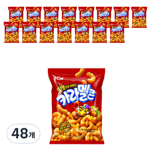 크라운 카라멜콘 땅콩, 72g, 48개