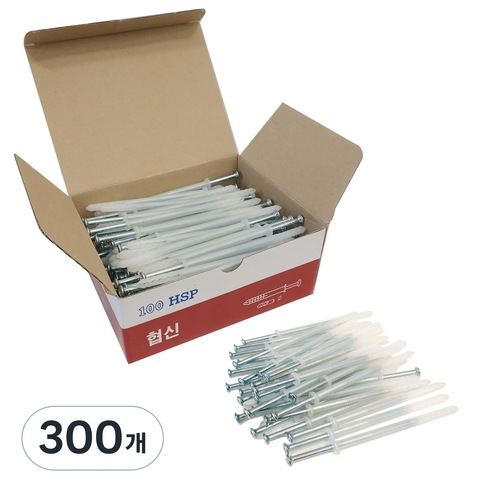 이노공구 콘크리트 타격앙카 칼블럭 나사일체형 6 x 110 mm, 300개