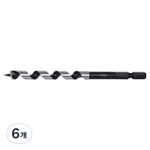 이엑스파워 목공드릴 8mm EAB-8, 6개
