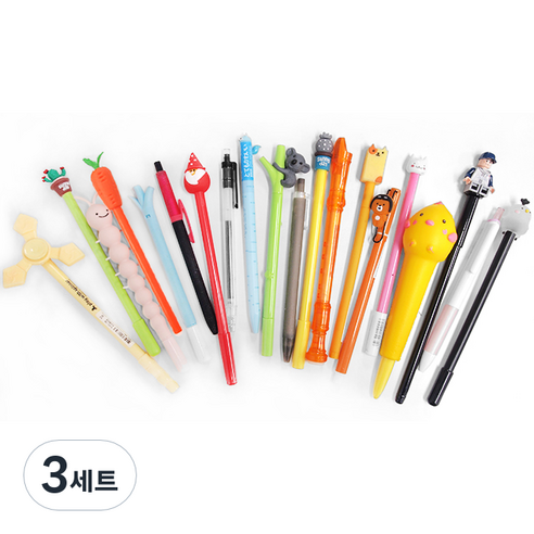 디자인 젤펜 20p 세트, 랜덤발송, 3세트
