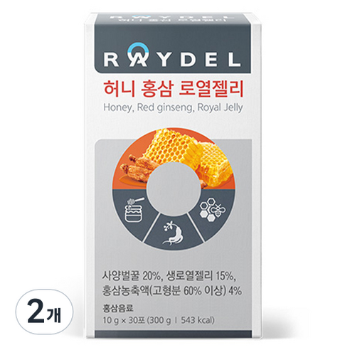 레이델 허니 홍삼 로열젤리 30p, 300g, 2개