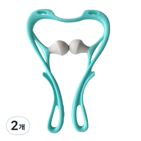 수동 경추 안마기, 2개, 블루