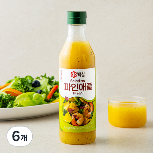백설 파인애플 드레싱, 560g, 6개
